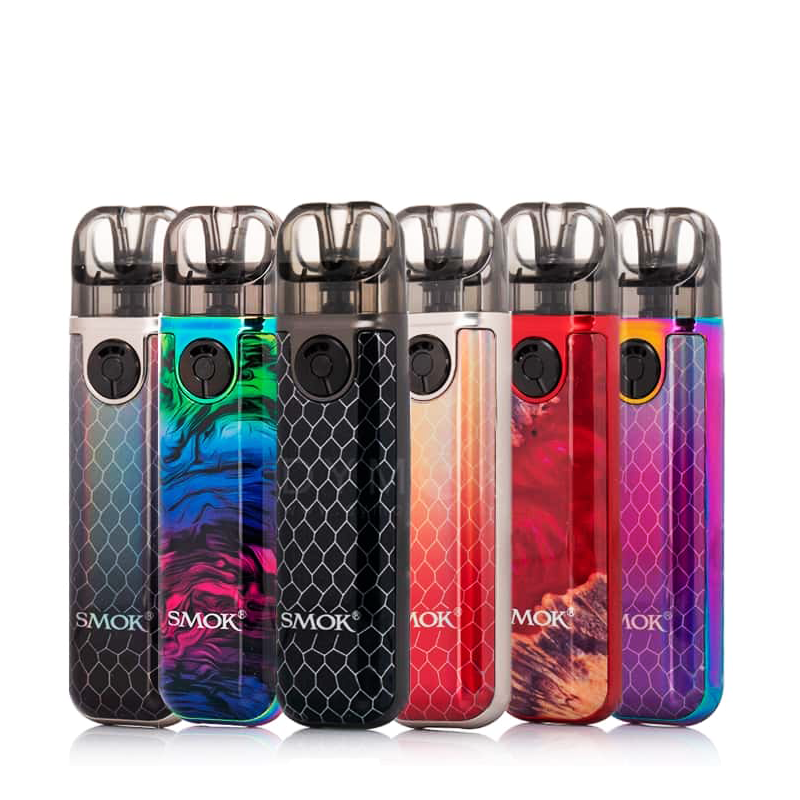 SMOK Novo 4 Mini Pod Kit Black Cobra,Fluid Black Grey,Fluid 7-Color,Green Blue Cobra,Red Stabilizing Wood,Rasta Green Cobra,Silver Black Cobra,Silver Red Cobra,White Cobra,7-Color Cobra