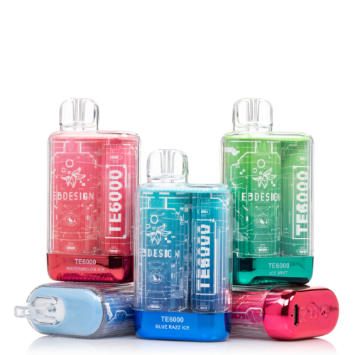 Elf Bar TE6000 Disposable Vape - 6000 Puffs Grape Ice,Strawberry Ice,Watermelon Ice,Clear,Blue Razz Ice,Ice Mint,Apple Peach,Juicy Peach,Lemon Drop,Autumn,Hawaii Punch,Key West