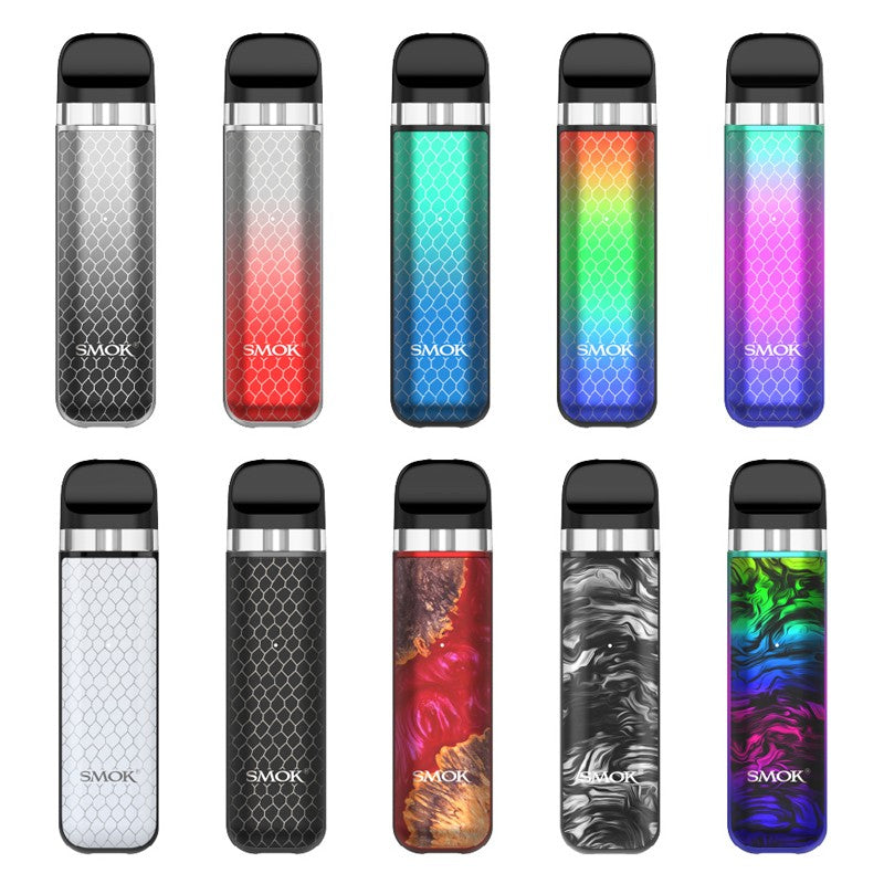 SMOK Novo 2X Pod Kit Black Cobra,Fluid Black Grey,Fluid 7-Color,Green Blue Cobra,Red Stabilizing Wood,Rasta Green Cobra,Silver Black Cobra,Silver Red Cobra,White Cobra,7-Color Cobra