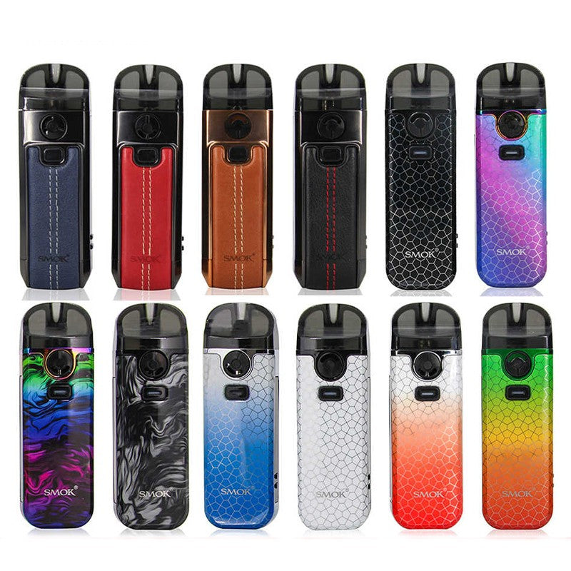 SMOK Nord 4 Kit Black Armor,Blue Grey Armor,Fluid 7-Color,Fluid Black Grey,Leather Blue,Red Grey Armor,Leather Black,Leather Red,Leather Brown,Rasta Green Armor,White Armor,7 Color Armor