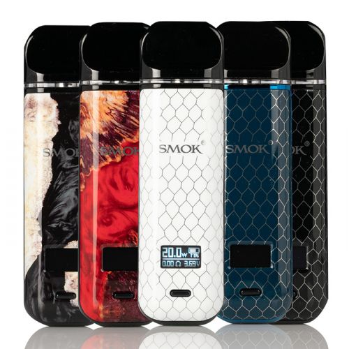 SMOK Novo X Pod Kit Black Cobra,Black Stabilizing Wood,7-Color Cobra,Blue Cobra,Red Stabilizing Wood,White Cobra,Silver Cobra,7-Color Resin